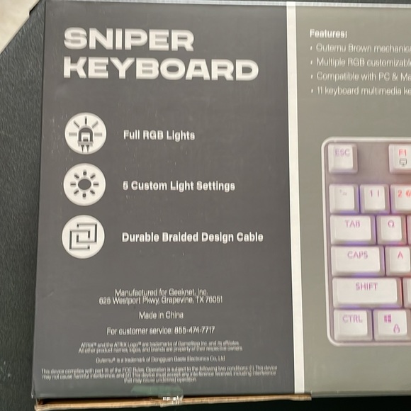 BNWT Sniper Keyboard Gaming - Picture 5 of 10